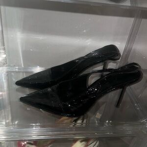 Femme LA- G63 Slingback - Exotic Noir